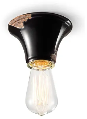 Zdjęcie produktu dla Lampa sufitowa Ferroluce Vintage Ø 12,5 cm