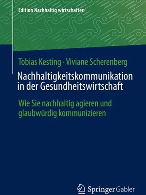 Produktbild von Nachhaltigkeitskommunikation in der Gesundheitswirtschaft