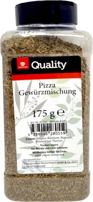 Produktbild von TGQ Pizza Gewürzmischung 175g Dose Vorrat Gewürz