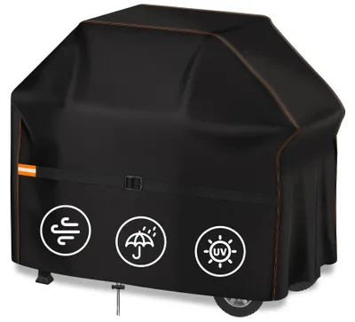 Image de Omgoods - Housse de barbecue résistante aux intempéries, adaptée aux barbecues jusqu'à 106 x 49 x 102 cm