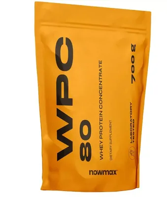 Produktbild von nowmax® WPC 80 Whey Protein 700 g Schokolade – hochwertiges Molkenprotein