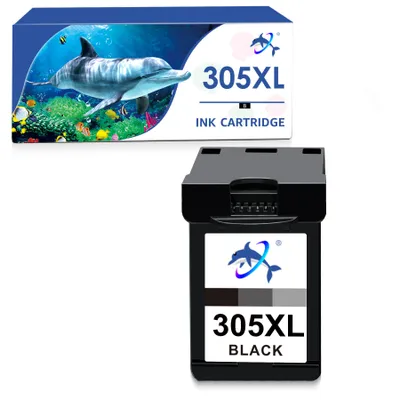 A product shot featuring an ink cartridge box and the ink cartridge itself.