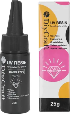 Produktbild von UV -Kleber hoher Transparenz geruchloser vergilbungsfestes schnelles Härtungsgeschwindigkeit DIY Harz klares Gel 25g