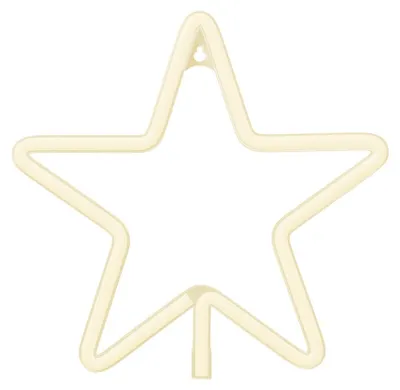Immagine prodotto di Neon LED Stella Bianca Alimentato a batterie e USB