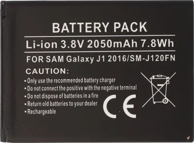 Produktbild von Akku passend für Samsung Galaxy J1 2016, SM-J120FN Akku EB-BJ20CBE