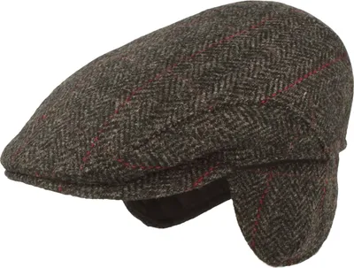 Ohrenschutz Flatcap aus Wolle von Hut-Breiter  in grau