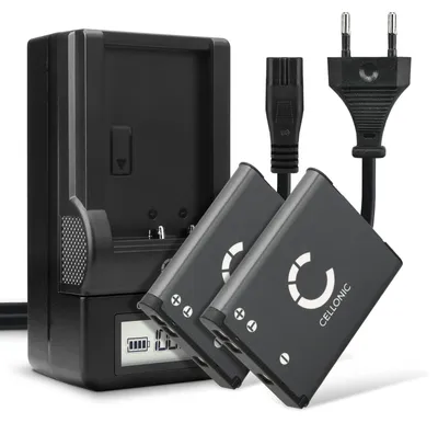 Image de CELLONIC 2x Batterie pour Appareil photo Compatible avec Nikon Coolpix S6900, Coolpix S3300, Coolpix S7000, EN-EL19 - (700mAh , 3.7V) + Chargeur
