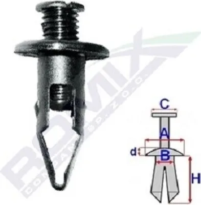 Produktbild von 10x ROMIX B17143 Clip Zier- / Schutzleiste