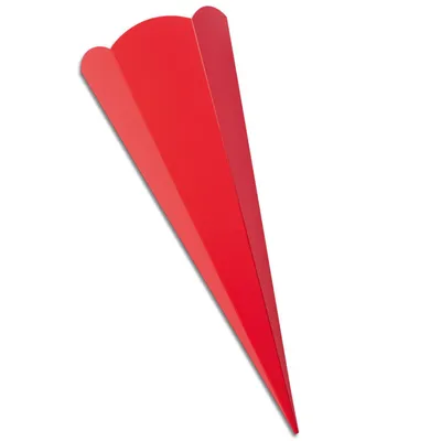 Produktbild von Schultüten-Zuschnitt 6-eckig, 68cm ROT - Schultüten Rohling zum Basteln