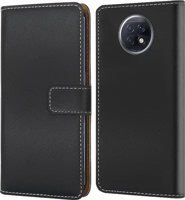 Produktbild von Handy Tasche für Xiaomi Redmi Note 9T  Schutzhülle Bookstyle Etui Klapphülle Wallet Flip Cover Case Schwarz