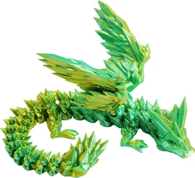 Produktbild von 3D-gedruckte fliegende Drachenfigur mit beweglichen Gelenken, farbenfrohe Drachenfigur, bewegliches geflügeltes Drachenmodell, Fidget-Spielzeug, Tischdekoration, Ornament