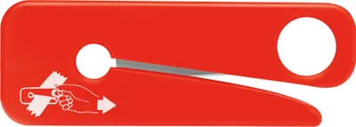 Produktbild von MARTOR Gurtschneider, Gurtmesser, SECUMAX SOS-CUTTER, Auto, Feuerwehr, Sicherheitsmesser Mit Klettverschluss, Kunststoff, Rechts- & Linkshänder