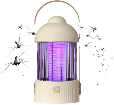 Produktbild von Insektenvernichter elektrisch mit LED Lampe,360° Mückenlampe, Fliegenfalle elektrisch mückenfalle für Innen Außen
