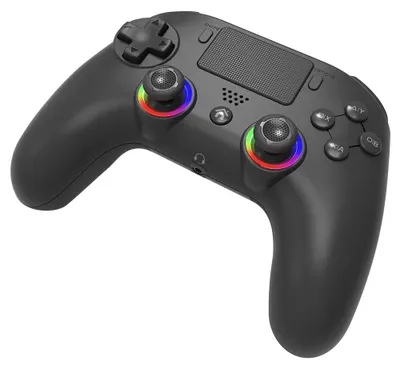 Image de SUBSONIC by SUPERDRIVE Manette de jeu LED SANS FIL/ PS4/ PC/ Noir