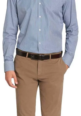 Produktbild von BOSS  Herren Leder Gürtel Carmello Dunkelbraun 115 cm Taillenumfang