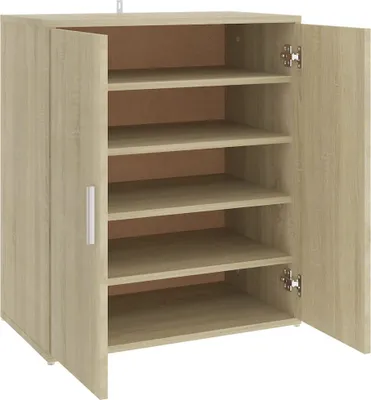 Produktbild von vidaXL Schuhschrank Sonoma-Eiche 60x35x70 cm Holzwerkstoff