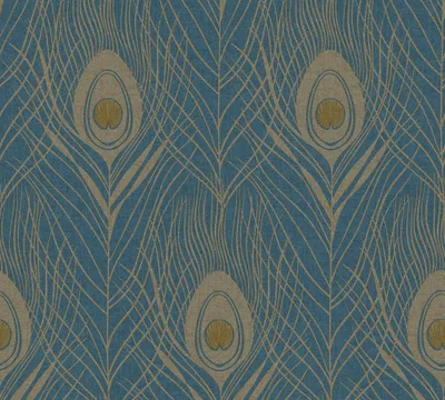 Produktbild von Architects Paper Tapete mit Federn Absolutely Chic Vliestapete blau gold gelb 10,05 m x 0,53 m