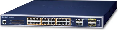 Imagen del producto de Planet GS-4210-24P4C: Switch gestionado, 24 puertos 10/100/1000 (PoE+)