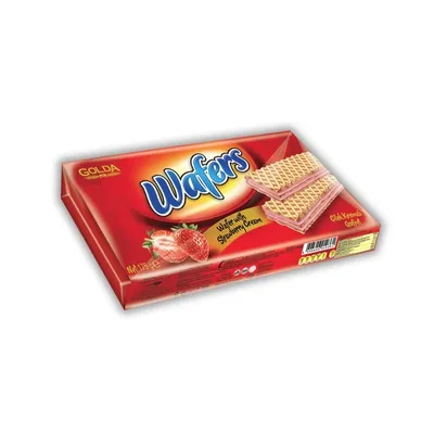 Immagine prodotto di Golda Wafers alla fragola – Cialde con crema alla fragola 175 g