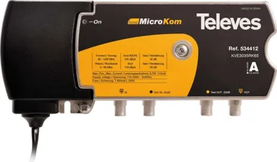 Produktbild von Televes KVE3035RK65 BK-Verstärker 30/35dB m.RK 5-65MHz 28dB