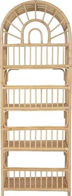 Produktbild von Bücherregal - 4 Fächer - Rattan - Farbe: Natur - IRISOU