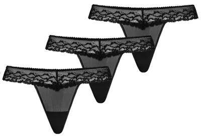 Immagine prodotto di Teyli, confezione da 3 slip tanga da donna, decorati con delicata pizzo – Slip tanga