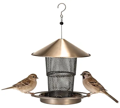 Image de Nourrisseur extérieur pour oiseaux, en métal