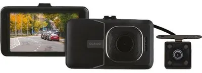 Zdjęcie produktu dla Guardo GUA1066527 – podwójna kamera samochodowa, ekran 3", Full HD, 12 MP, kąt widzenia 140°, nagrywanie ciągłe, tryb parkingowy