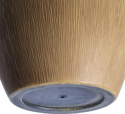 Produktbild von Pflanzentopf für drinnen und draußen - Runder Blumentopf aus Kunststoff (38 cm, hellbraun)