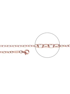 Produktbild von Der Kettenmacher A1-50R Anker Kette Rose vergoldet 50 cm