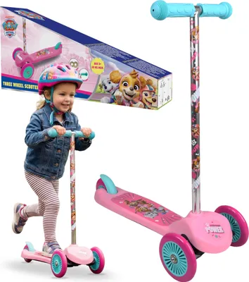 Produktbild von Paw Patrol Dreirad-Roller für Kinder, Balance-Roller, rutschfest, zusammenklappbar, bis 20 kg