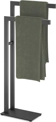 Produktbild von ZACK Linea Handtuchständer freistehender Handtuchhalter mit 2 Stangen 15x38,5x80