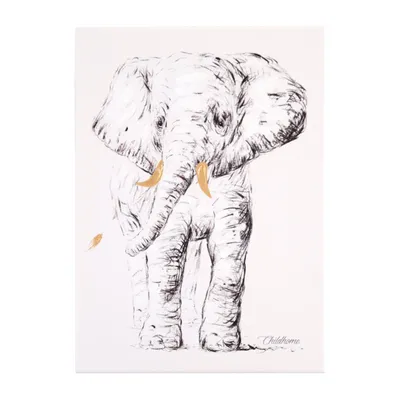 Produktbild von CHILDHOME Ölgemälde 30x40 cm Elefant