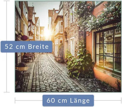 Produktbild von Herdabdeckplatte Abdeckung Glaskeramikfeld Abdeckplatte 1-Teilig 60x52 Toskana Schutz