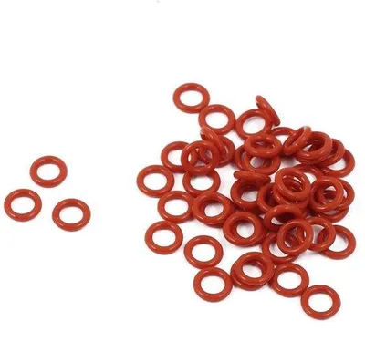 Immagine prodotto di 50 pezzi O-ring in gomma resistente al calore da 5 mm x 1 mm in rosso