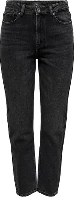 Produktbild von Only Emily Life Str Ankle Hochtaillierte Jeans Schwarz 31 / 34 Damen Schwarz 31