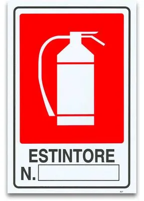 Image de PANNEAU « EXTINCTEUR N° » 20 x 30 cm