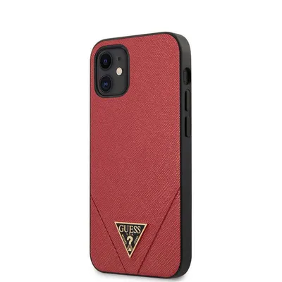 Produktbild von Guess Guhcp12Svsatmlre Iphone 12 Mini 5.4 Rot/Rotes Hartschale Saffiano