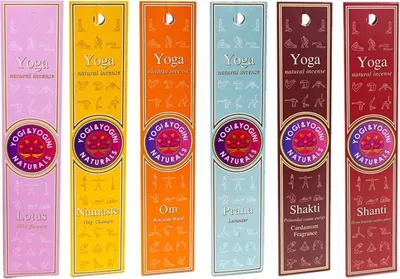 Obrázok produktu pre Súprava Yoga Insences 6 x 3 balenia – 20 g