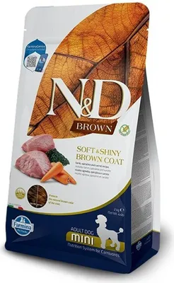 Immagine prodotto di N&D BROWN DOG Adult Mini Lamb& Spirulina&Carrot 2kg