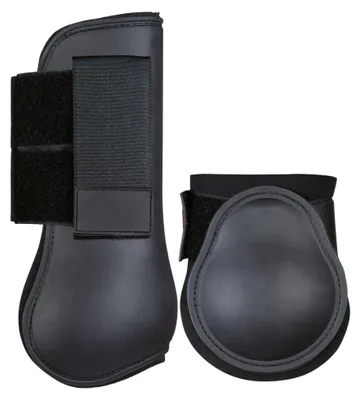 Produktbild von HKM Gamaschen und Streichkappen Classic 4er Set, Farbe:schwarz, Größe:Pony