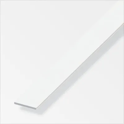 Produktbild von alfer Flachstange Aluminium 1 m x 25 × 2 mm verkehrsweiß