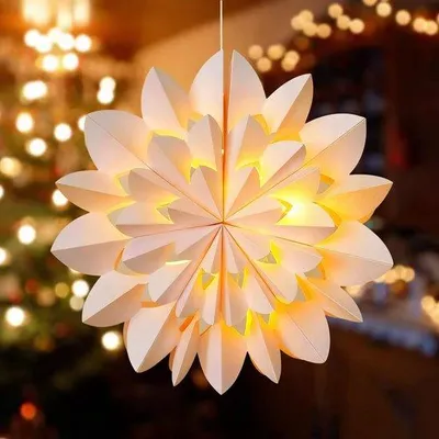 Productafbeelding van Verlichte 3D Kerstster 45 cm voor Binnendecoratie