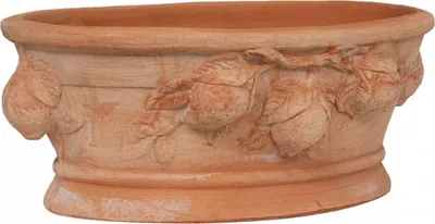 Produktbild von Topf terracotta 33x14x20 cm, Vase aus ton, Vasen deko