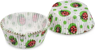 Image de Confiserie cupcake coccinelles 50x30mm 40pcs - Wimex