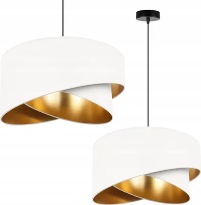 Produktbild von Hängelampe Deckenleuchter Goldener Samt Lampenschirm