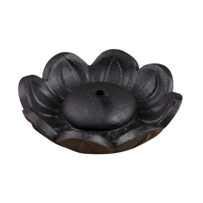 Immagine prodotto di Portaincenso - Lotus nero in argilla