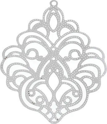 Produktbild von 10 Edelstahl Anhänger 'Raute', 50x39mm