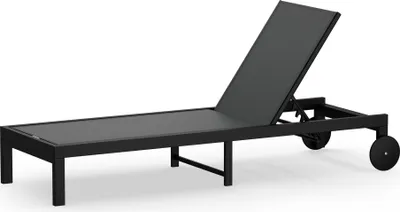 Image de Blumfeldt Lucca Transat Jardin Extérieur - Chaise Longue Inclinable 5 Positions, Cadre Aluminium Léger 8,1 kg, Tissu ComfortMesh Déperlant, 120 kg Capacité, Jardin & Terrasse, Gris foncé