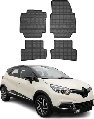 Zdjęcie produktu dla 2013-2019 Renault Captur dywaniki gumowe czarne 4 szt